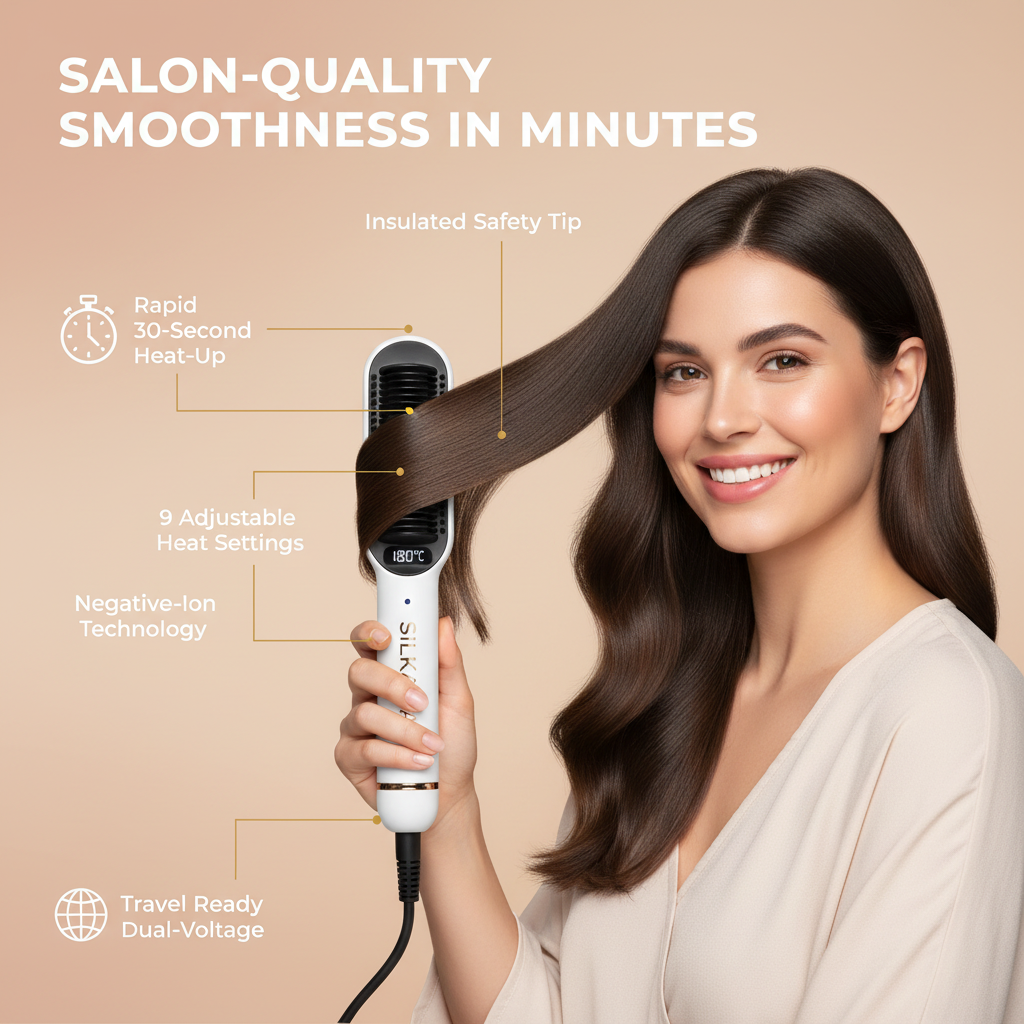 Silkara Hair Straightening Comb